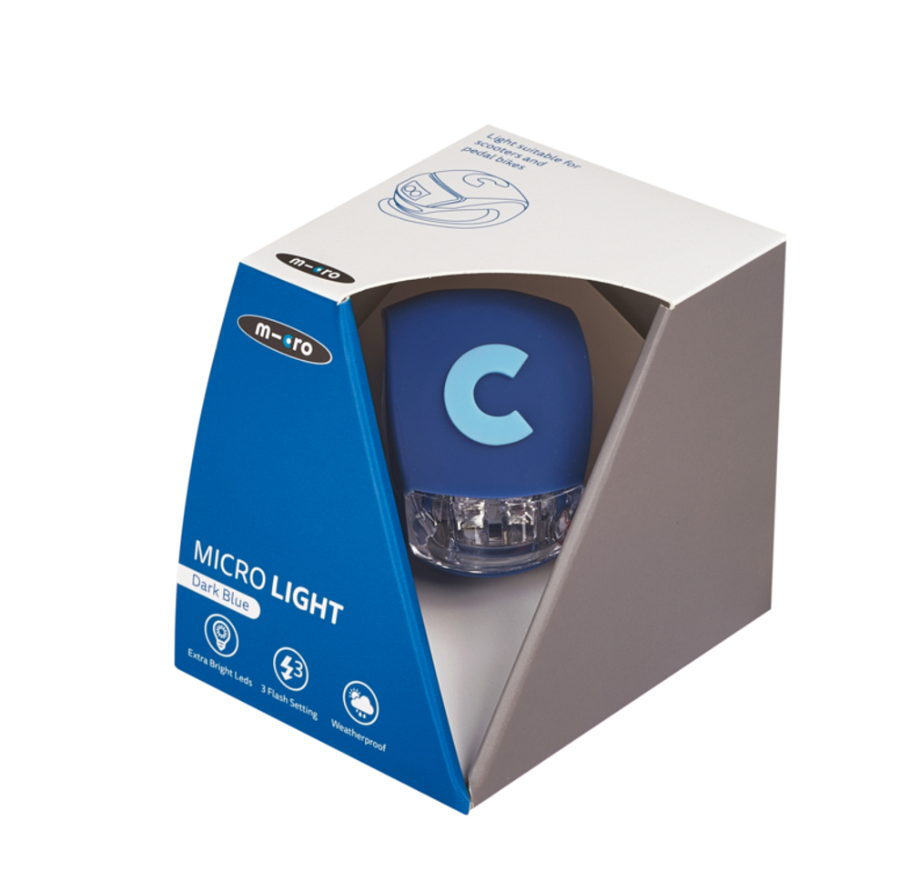 Фонарик Micro Deluxe - темно-синий BOX