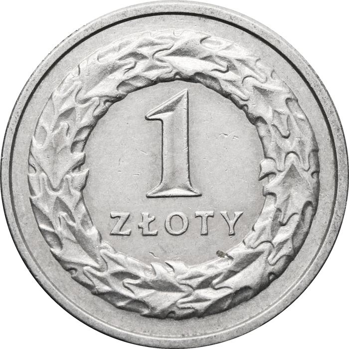 1 злотый 1990-2016 Польша