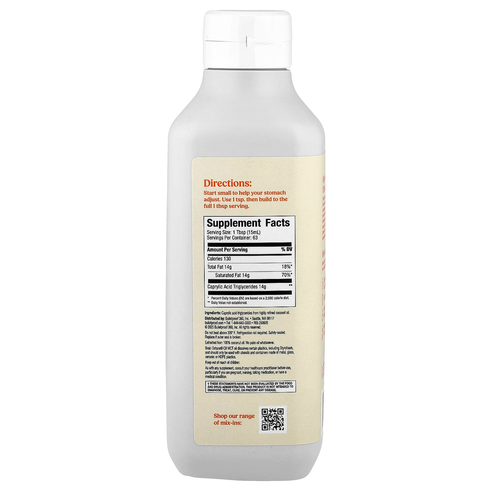 BulletProof, масло MCT для мозга Octane®, 946 мл (32 жидк. унции)