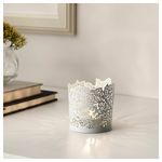 Подсвечник IKEA SAMVERKA (САМВЕРКА), Белый, Металл, 8 см