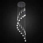 Citilux Вегас CL227141 LED Люстра каскадная Чёрная