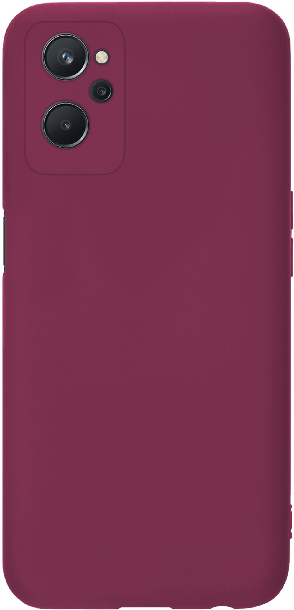 Мягкий Soft Touch чехол из силикона для REALME 9i (не 5G!) / OPPO A96 с бархатной подкладкой