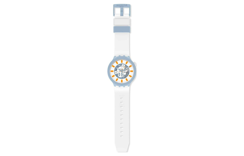 SWATCH Men 47mm White Watch SB03N101