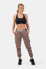 Брюки ICONIC MID-WAIST SWEATPANTS 408 Коричневые
