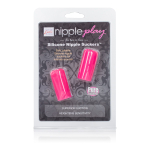 Розовые насадки-присоски на соски Nipple play Silicone Nipple Suckers (Цвет: розовый)