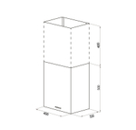 Кухонная вытяжка MAUNFELD Box Push 40 нержавеющая сталь