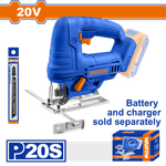 Лобзик аккумуляторный WADFOW WLS1565 20 В