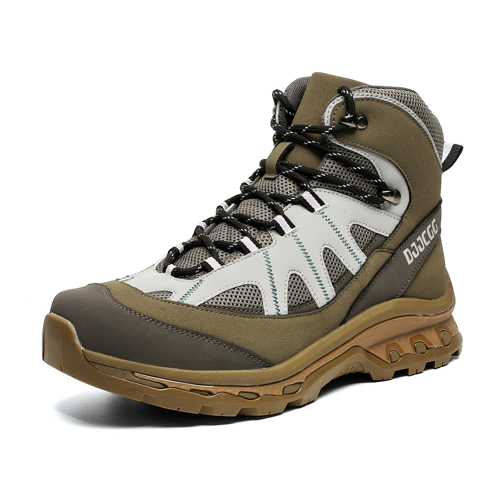 LUNMADENG Combat Boots Men"s Black, Orange