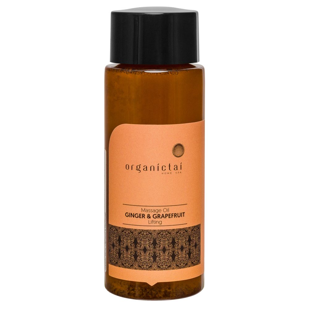 OrganicTai Массажное масло ИМБИРЬ И ГРЕЙПФРУТ подтягивающее, 100 мл