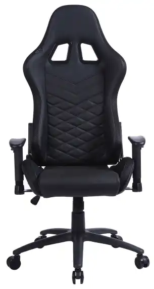 Кресло игровое Cactus CS-CHR-0099 черный экокожа с подголов. крестов. сталь