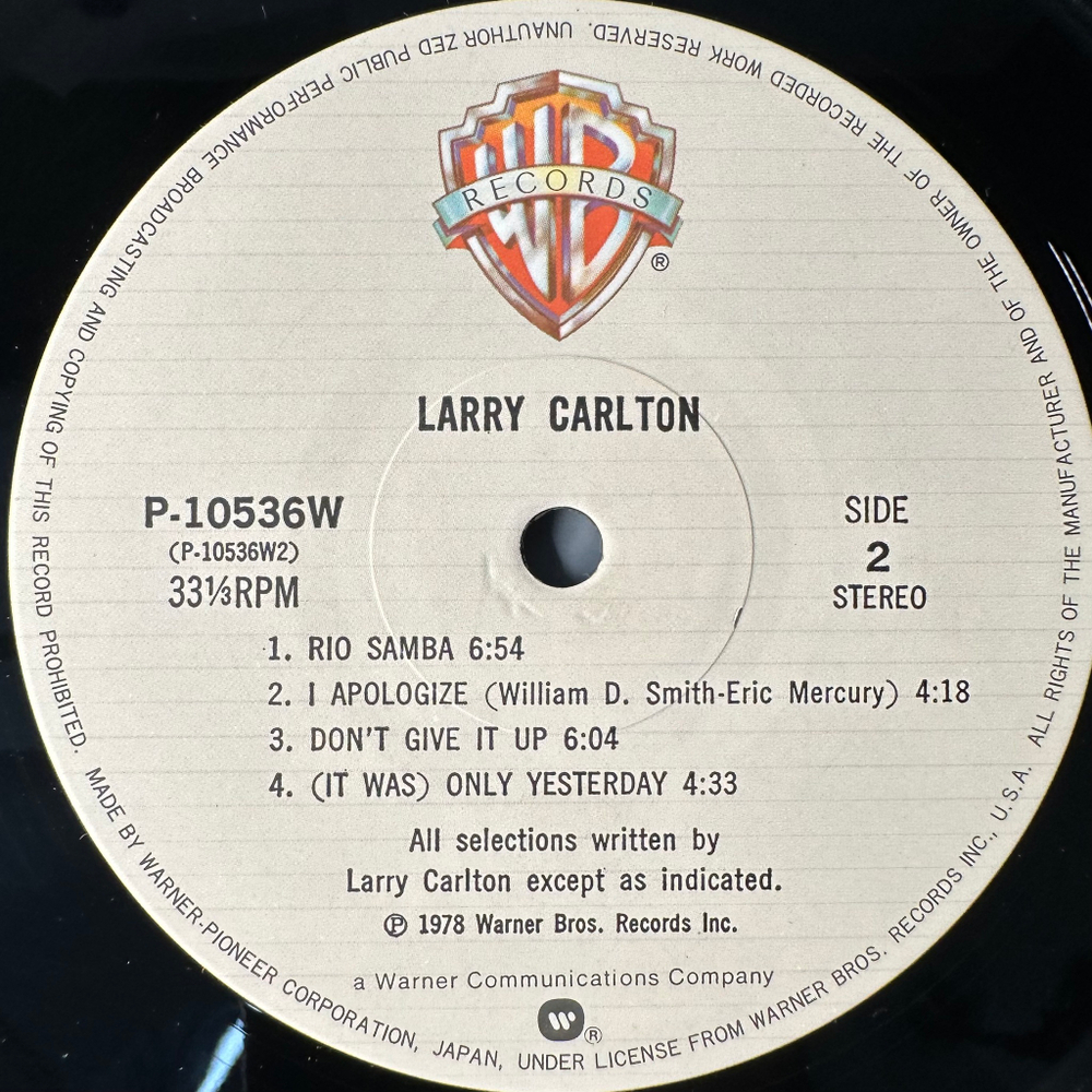 Larry Carlton - Larry Carlton (Япония 1978г.)