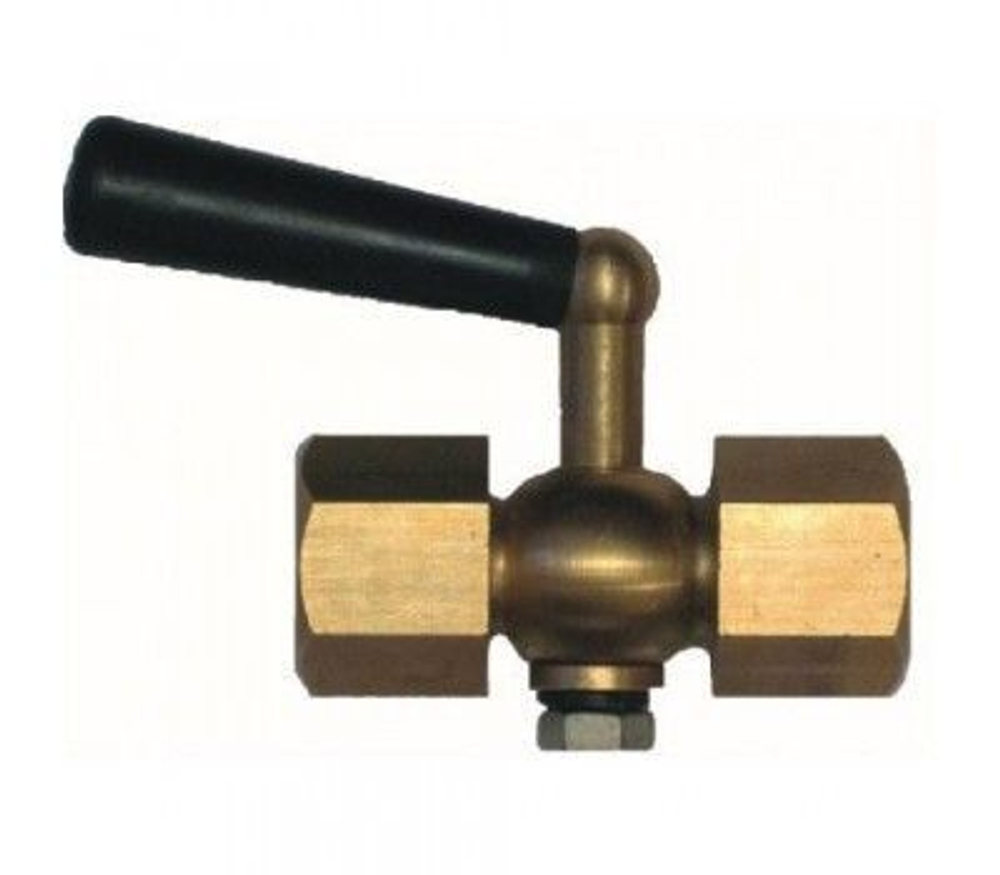 Трехходовой кран для манометра 1/2" PN16 +200C, MV25-015, ADL