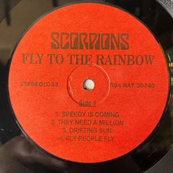 Винтажная виниловая пластинка LP Scorpions Fly To The Rainbow (Россия 1994)