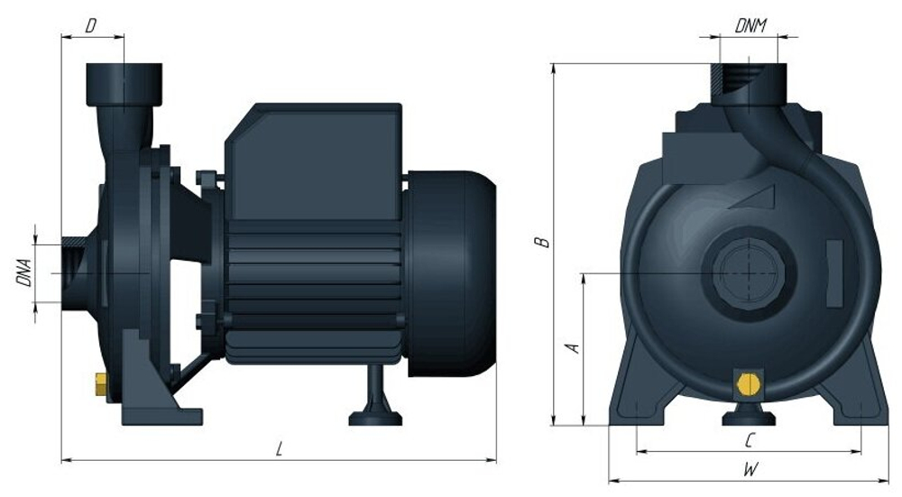 Unipump Поверхностный консольный насос CPM 146