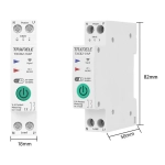 Умное WiFi реле (выключатель) на DIN-рейку Taxnele TXCB2-VAP с мониторингом энергопотребления / функциями защиты (Tuya / Smart Life)