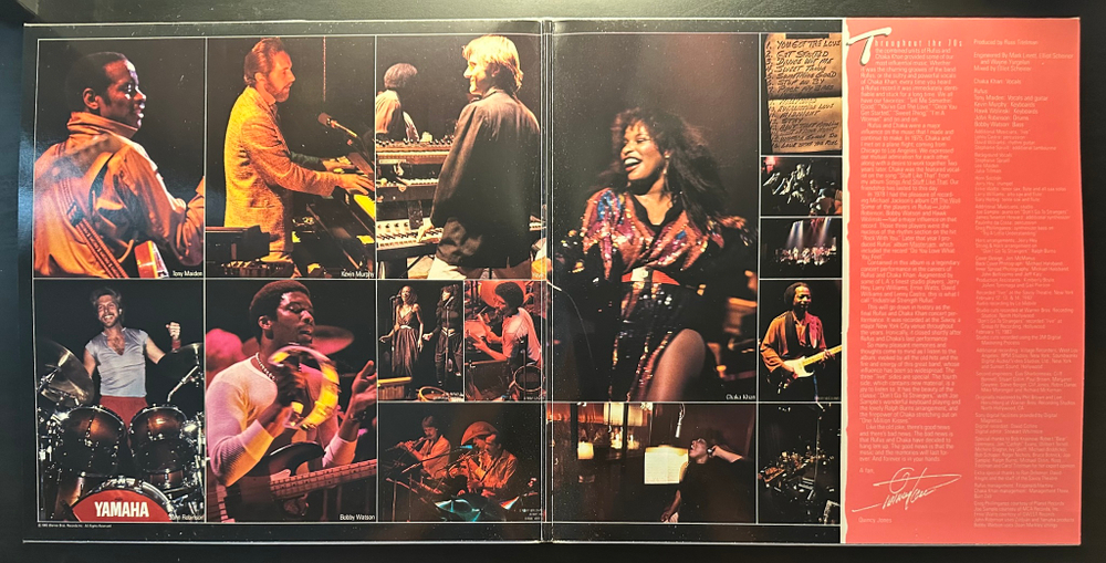 Rufus And Chaka Khan ‎– Stompin' At The Savoy 2LP (Германия 1983г.)