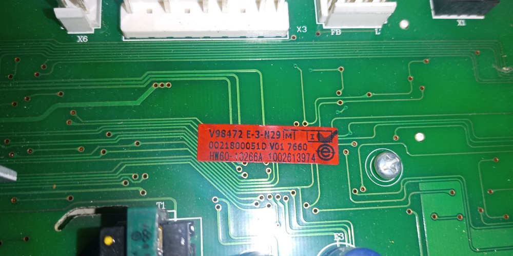 192 Электронный модуль (с пластиком) для стиральной машины Haier V98472 E-3-N29 б/у