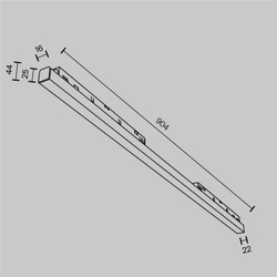 Трековый светильник Technical TR030-4-30WTW-DD2-B