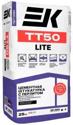 Штукатурка цементно-известковая с легким наполнителем ЕК ТТ50 (25кг)