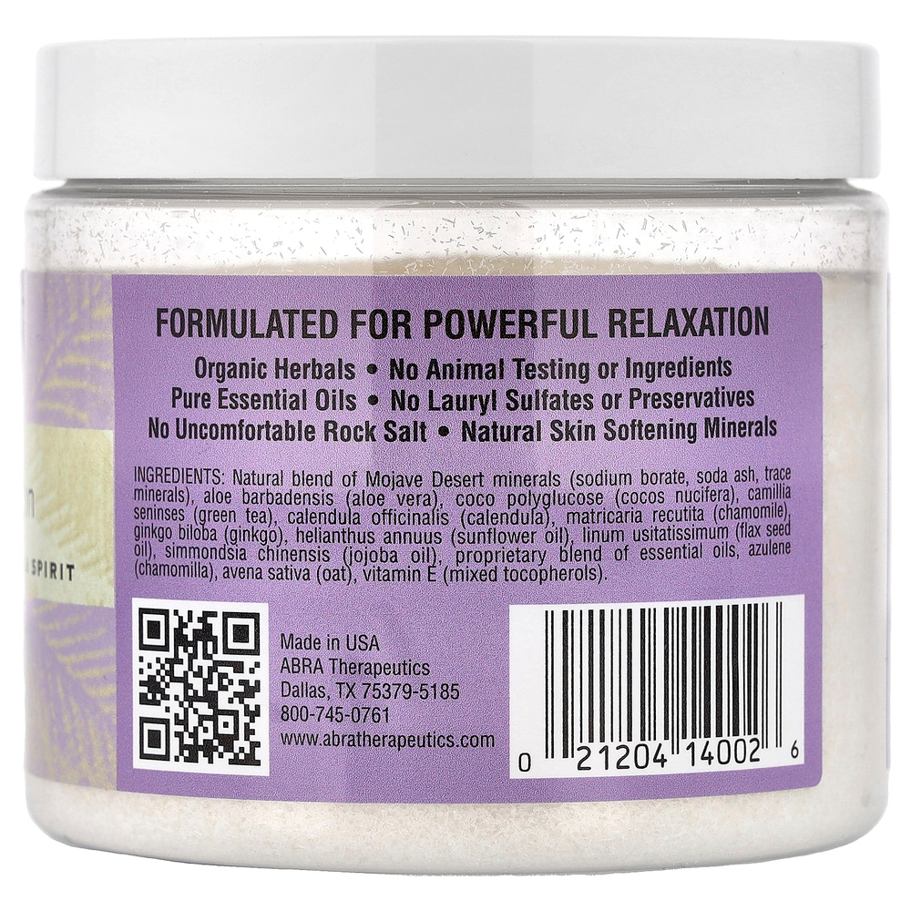 Abra Therapeutics, Натуральная пена для ванн, глубокое расслабление, лаванда и мелисса, 397 г (14 унций)