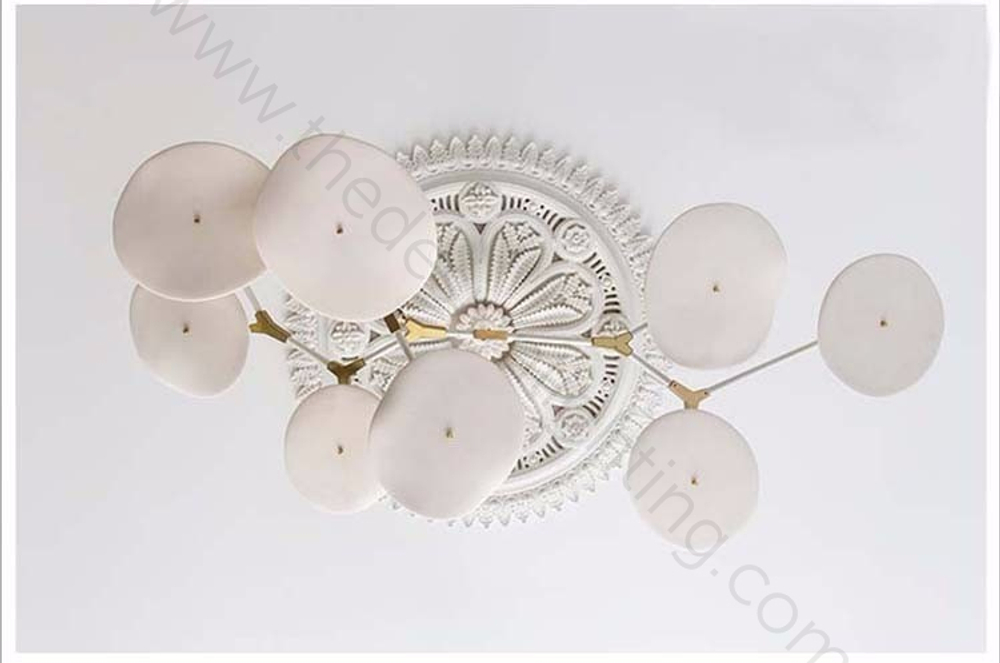Ceiling design lamp  Branching Discs by Lindsey Adelman (9 lampshades,  Gold)