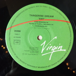 Винтажная виниловая пластинка LP Tangerine Dream Exit (Germany 1981)