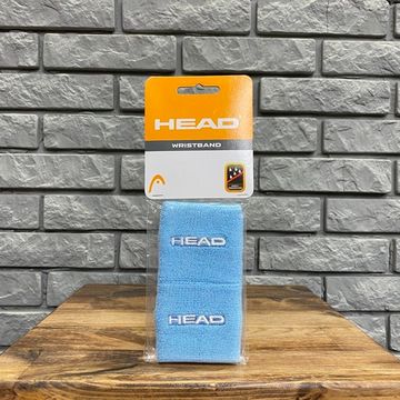 Теннисные напульсники - Head  Wristband 2.5 Light blue