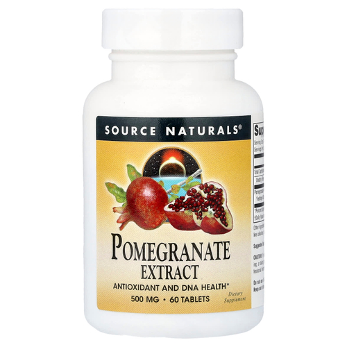 Source Naturals, Экстракт граната, 500 мг, 60 таблеток
