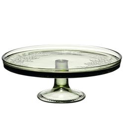 БЛЮДО СЕРВИРОВОЧНОЕ "CELEBRATION" GREEN НА НОЖКЕ, 21*8 СМ