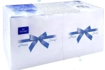 Салфетки бумажные 20*20 ART BOUQUET, 2 сл., 250л, Подарок синий