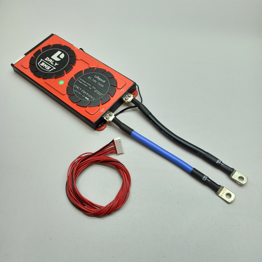 Плата LiFePo4 BMS daly 8s24v 150A с термодатчиком