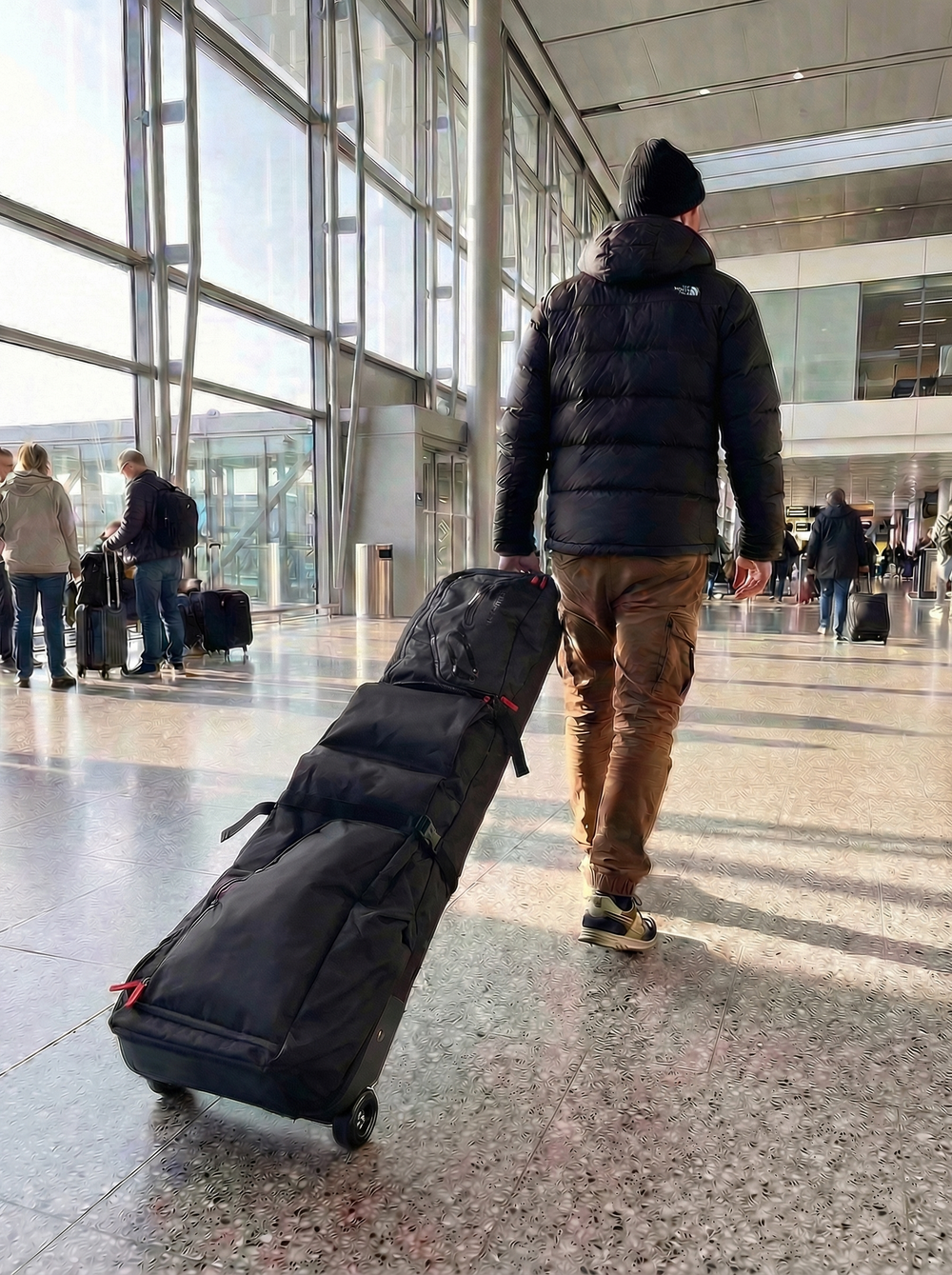 Чехол на колесах для сноуборда OXESS wheelie bag 194cm
