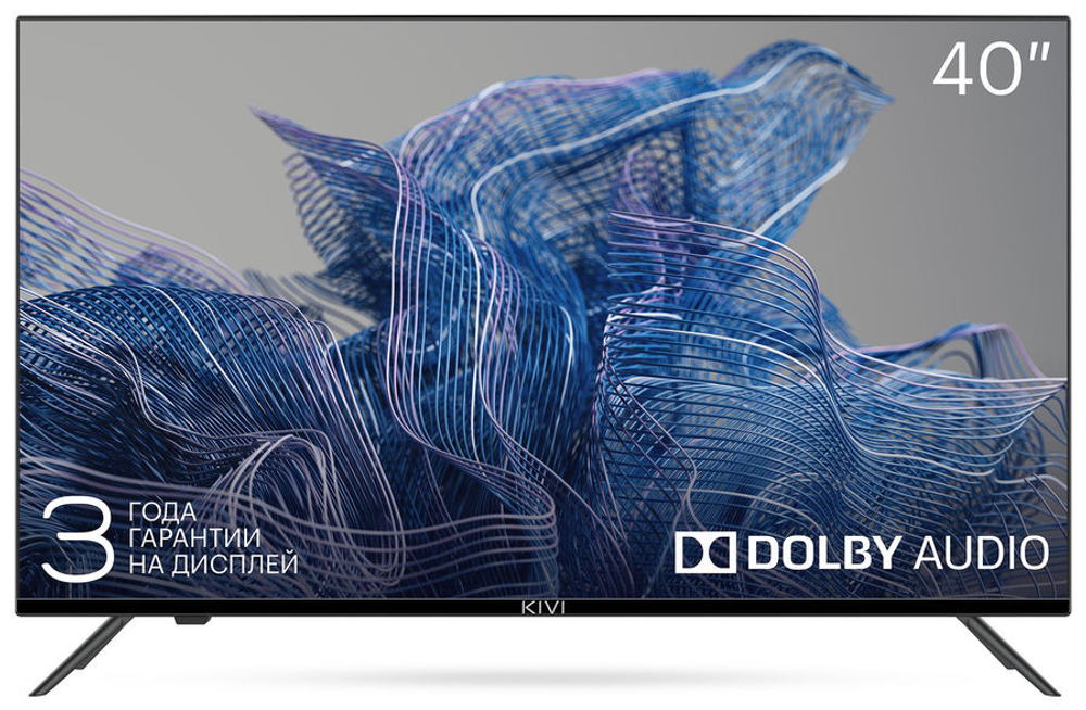Телевизор LED Kivi 40" 40F550NB черный FULL HD 60Hz DVB-T DVB-T2 DVB-C