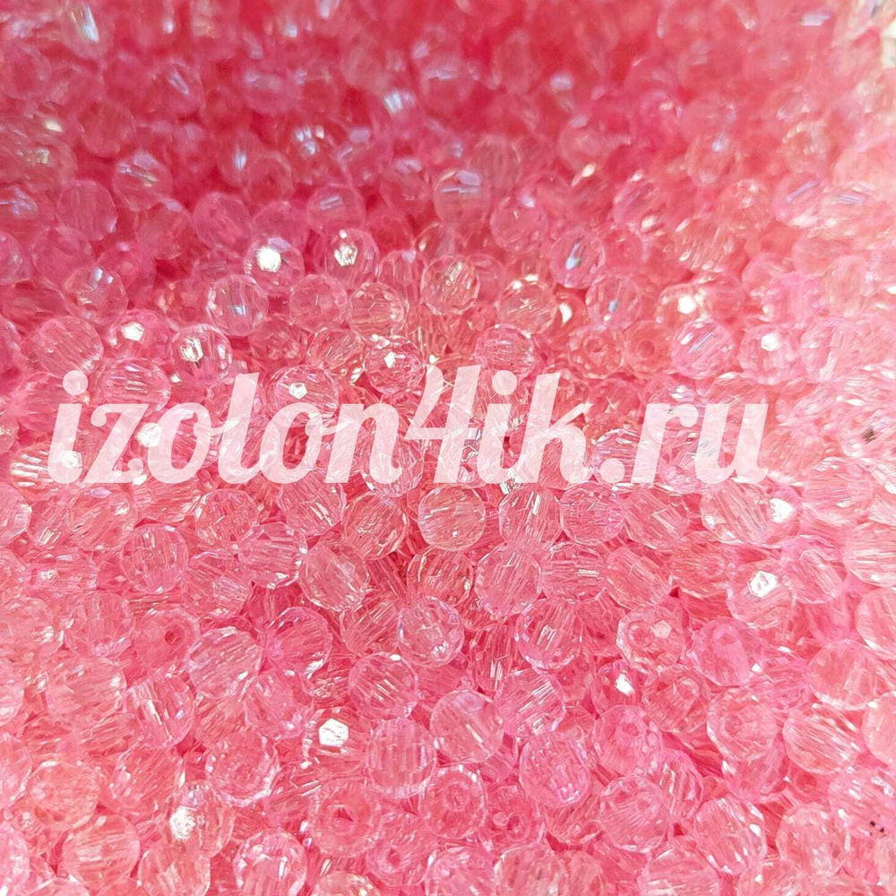 Бусины 6 мм ГРАНЕНЫЕ (Камея) - 15 грамм
