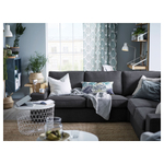 Комплект штор IKEA FJADERKLINT (ФЬЕДЕРКЛИНТ), Светло-зеленый с рисунком, 145x250 см, 2шт