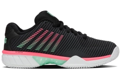 Женские теннисные кроссовки K-Swiss Hypercourt Express 2 Clay - black/white/neon mint