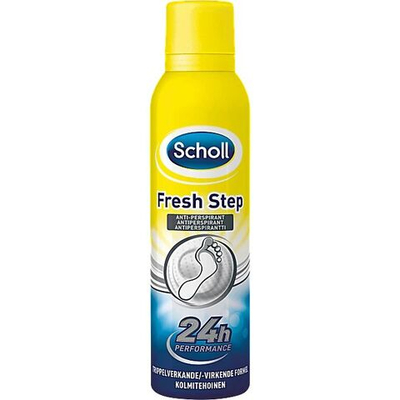 Scholl Fresh Step Antiperspirant 24 часа антиперспирант-спрей освежающий спрей 150 мл (из Финляндии)