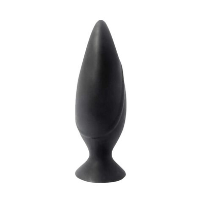 Черная большая анальная пробка Mojo Spades Large Butt Plug - 12 см. (Цвет: черный)