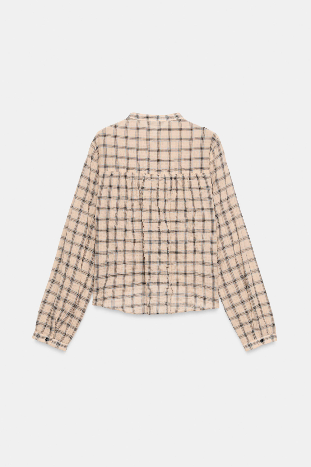 ZARA БЛУЗА В КЛЕТКУ С КРУЖЕВОМ, РАЗНОЦВЕТНЫЙ