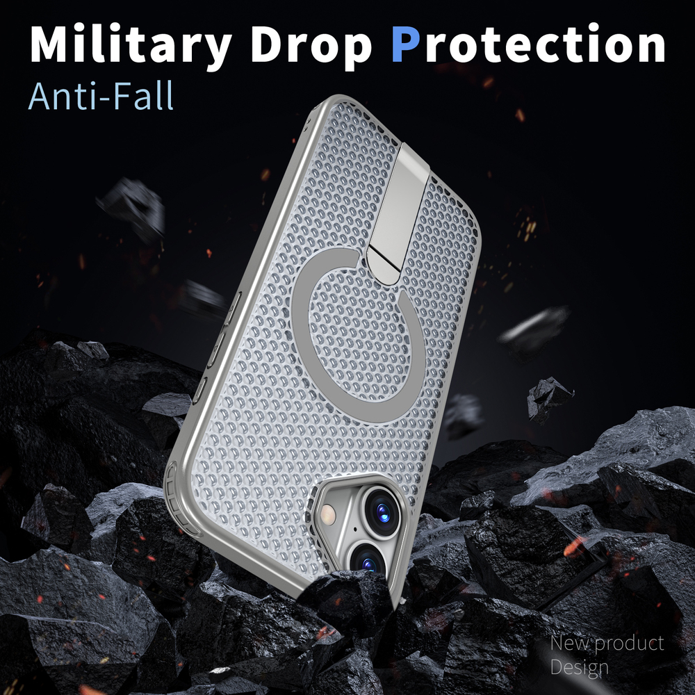 Прозрачный чехол Mesh Pro Magnetic Case для iPhone 16