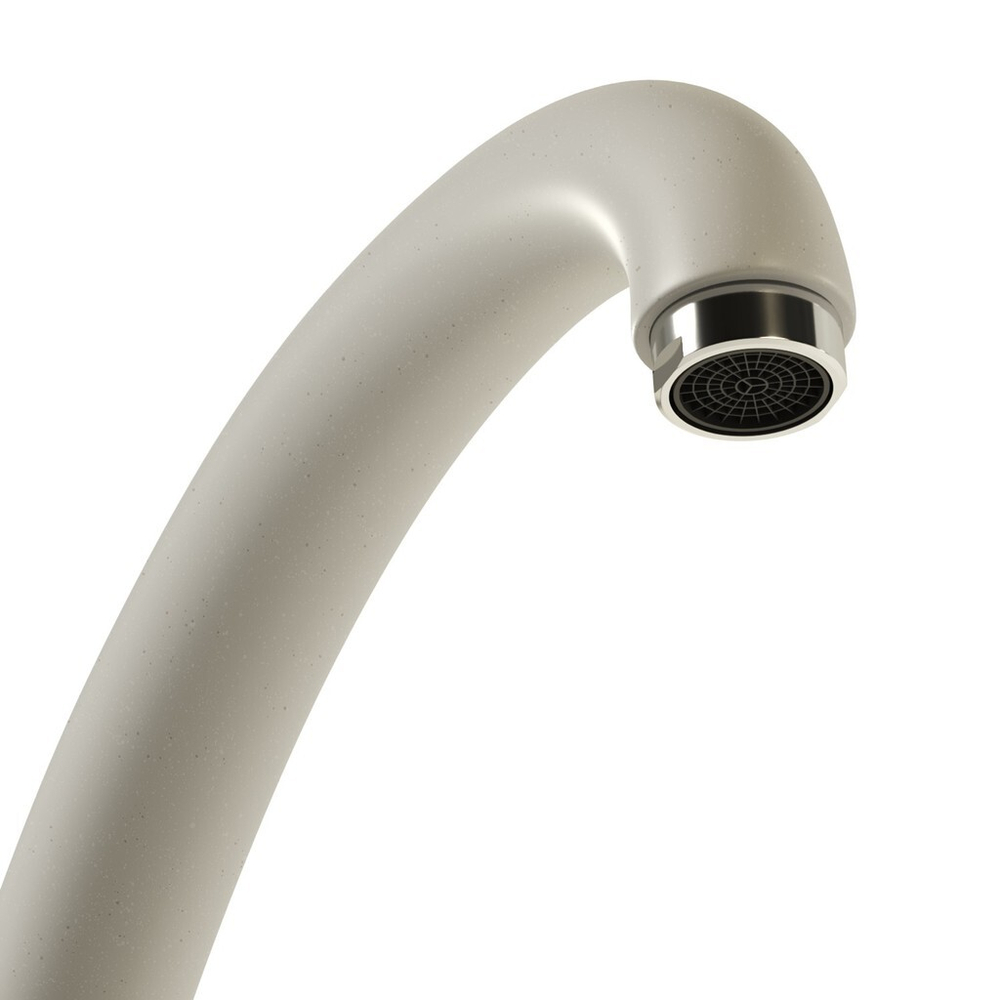 Смеситель для кухни 35к MIXLINE  МЛ-ГС02 (ML-GS02) (331) белый высок. излив