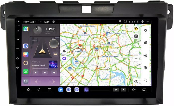 Магнитола для Mazda CX-7 2006-2012 - Kuberg OL-9509 QLed, Android 13, Быстрейшая, CarPlay, SIM-слот