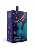 Виброшарики Кегеля с вибро-пультом без провода Infinite SuperNova перезаряжаемые (морская волна) (Цвет: морская волна)