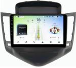Магнитола для Chevrolet Cruze 1 2009-2012 (рамка черная) - Teyes CC4L-DTS монитор 9" IPS, Android 14, Быстрая, Snapdragon 662, CarPlay, 4G SIM-слот