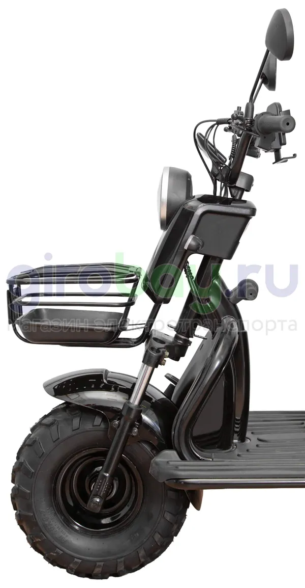 Электротрицикл IKINGI SIBTRIKE T3 Pro MAX 1000W (60V/30Ah) - Чёрный фото №19