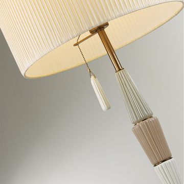 Торшер 1*E27 5403/1FA коричневый/кремовый CLASSIC Latte Odeon Light Exclusive
