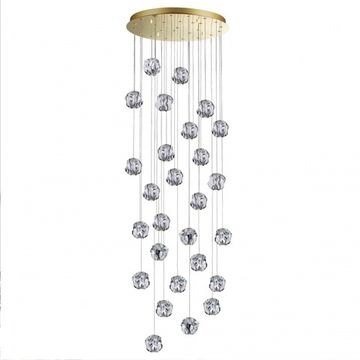 Люстра каскадная 120W 4000К 5085/120L золото Jemstone Odeon Light