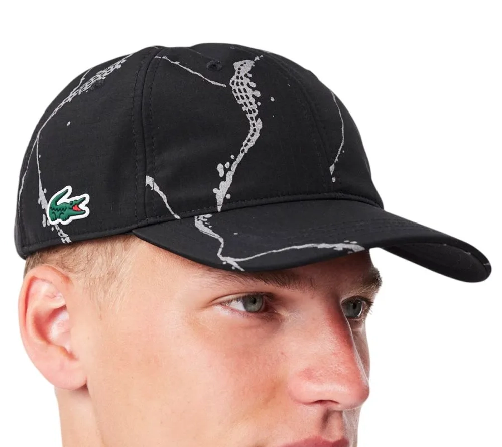 Теннисная кепка Lacoste Reflective Print Tennis - black