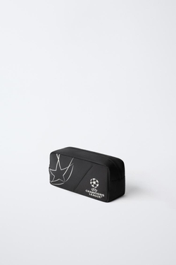 ZARA СУМКА ДЛЯ ОБУВИ UEFA CHAMPIONS LEAGUE ® GLOW IN THE DARK, ЧЕРНЫЙ