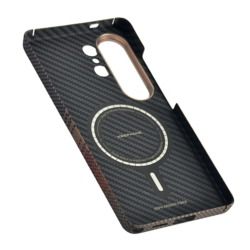Накладка для Samsung Galaxy S26 Ultra Keephone Kevlar Sunset MagSnap коричневый
